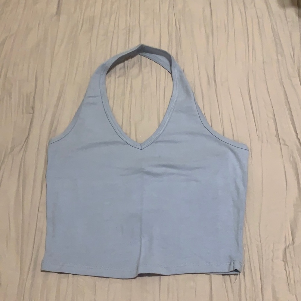 Baby blue tillys halter top